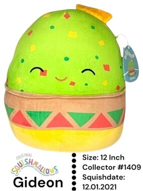 Squishmallows Gideon 12" Avocado Plush